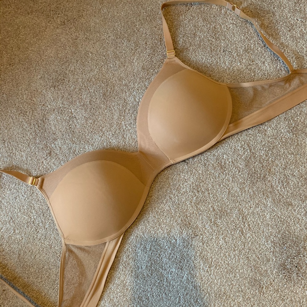 LIVELY The No-Wire Push Up Bra 38D Warm Oak